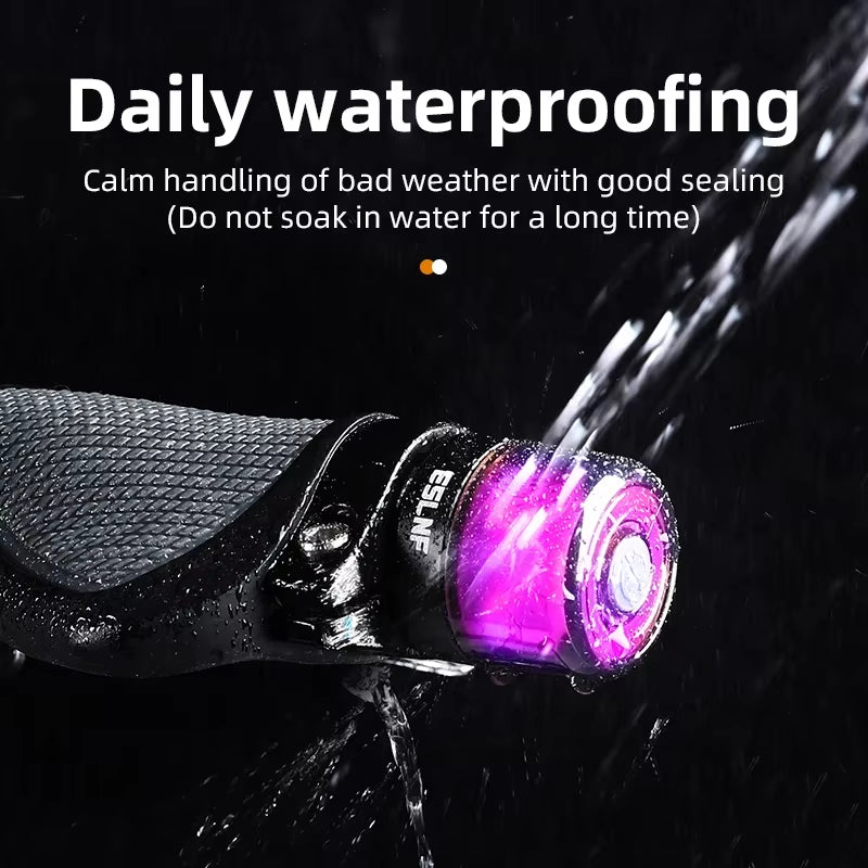 ESLNF Bicycle Rear Light Road Bike Handlebar Light Tail Light LED Charging Waterproof Cycling Taillight Bicycle Accessories