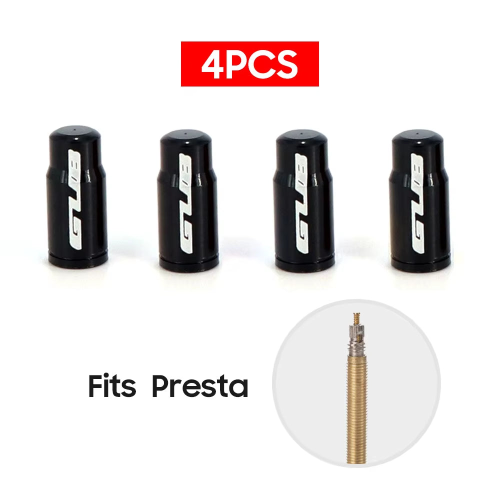 4Pcs Aluminum Bicycle Tire Valve Cap Ultralight Mountain Road Bike Tyre Cap Schrader/Presta Tire Valve Protector MTB Accessories