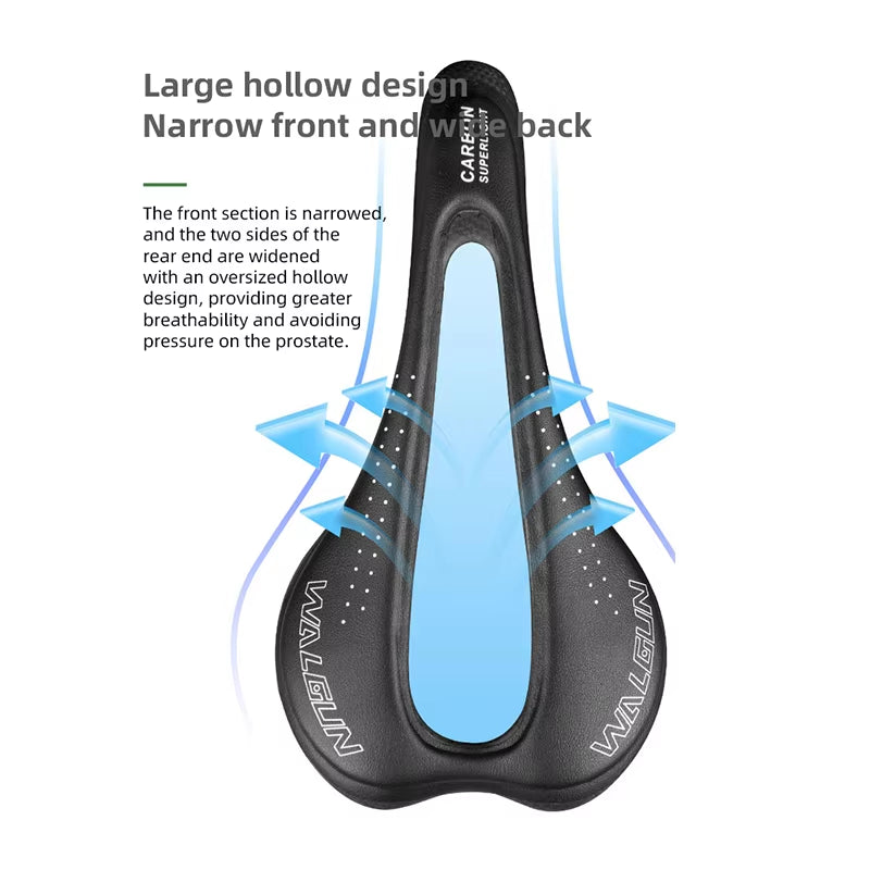 Carbon Bicycle Saddle Ultralight Hollow MTB Road Breathable Comfortable High Rerformance Bike Seats for Men Womencycling Parts