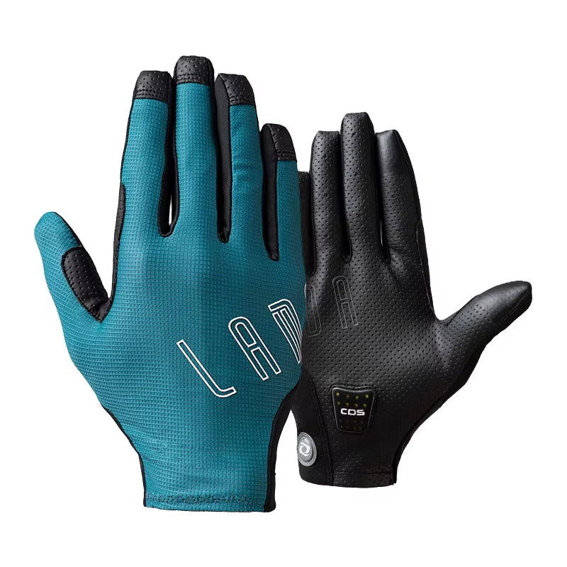 Men'S Cycling 5-15℃ Gloves Two-Finger Touchscreen Riding Thermal Winter Road Mountain Bike Full Finger Glove Accessories