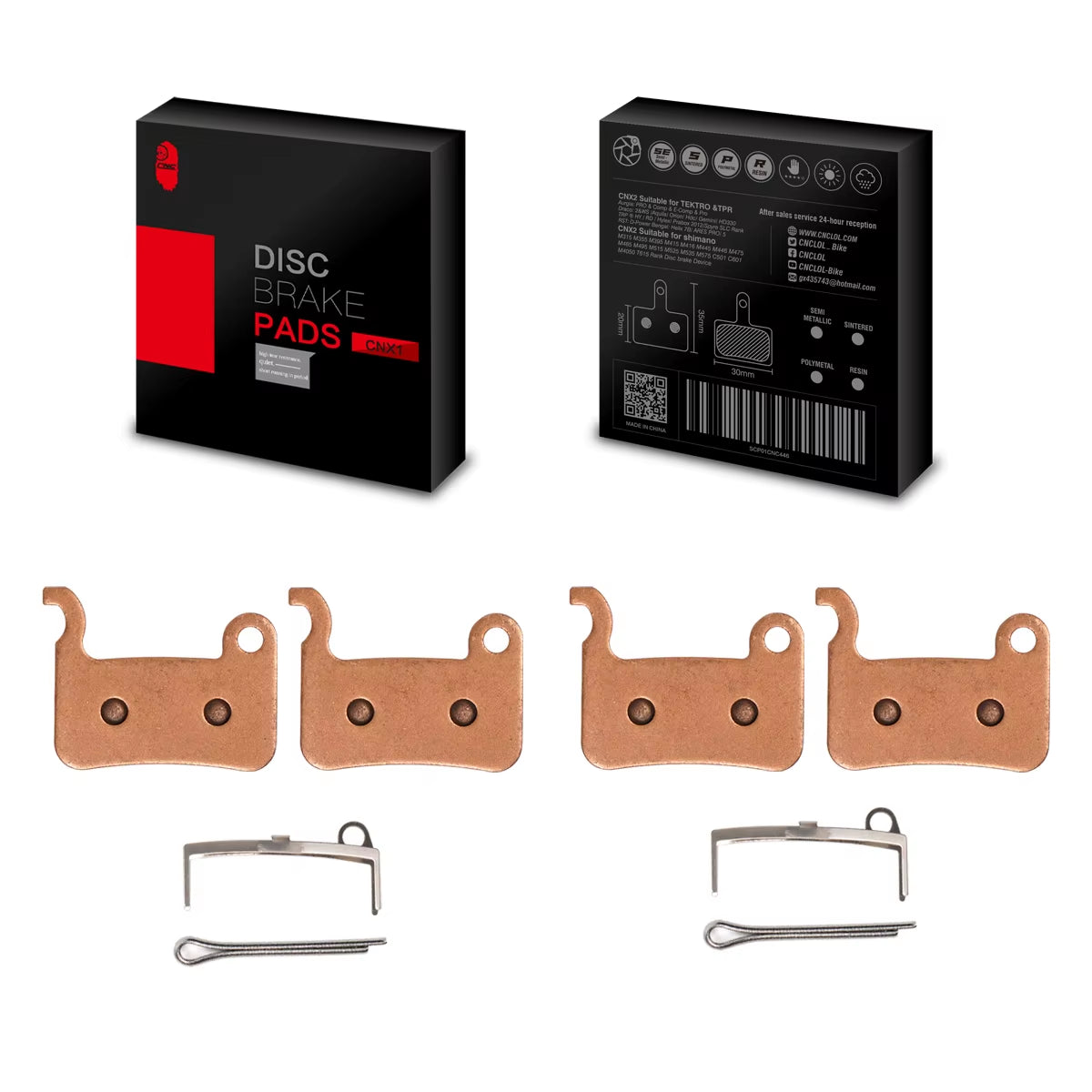 Bicycle Brake Pads for SHIMANO A01S M07 Ceramic/Resin Bike Brake Pads 2 Pairs