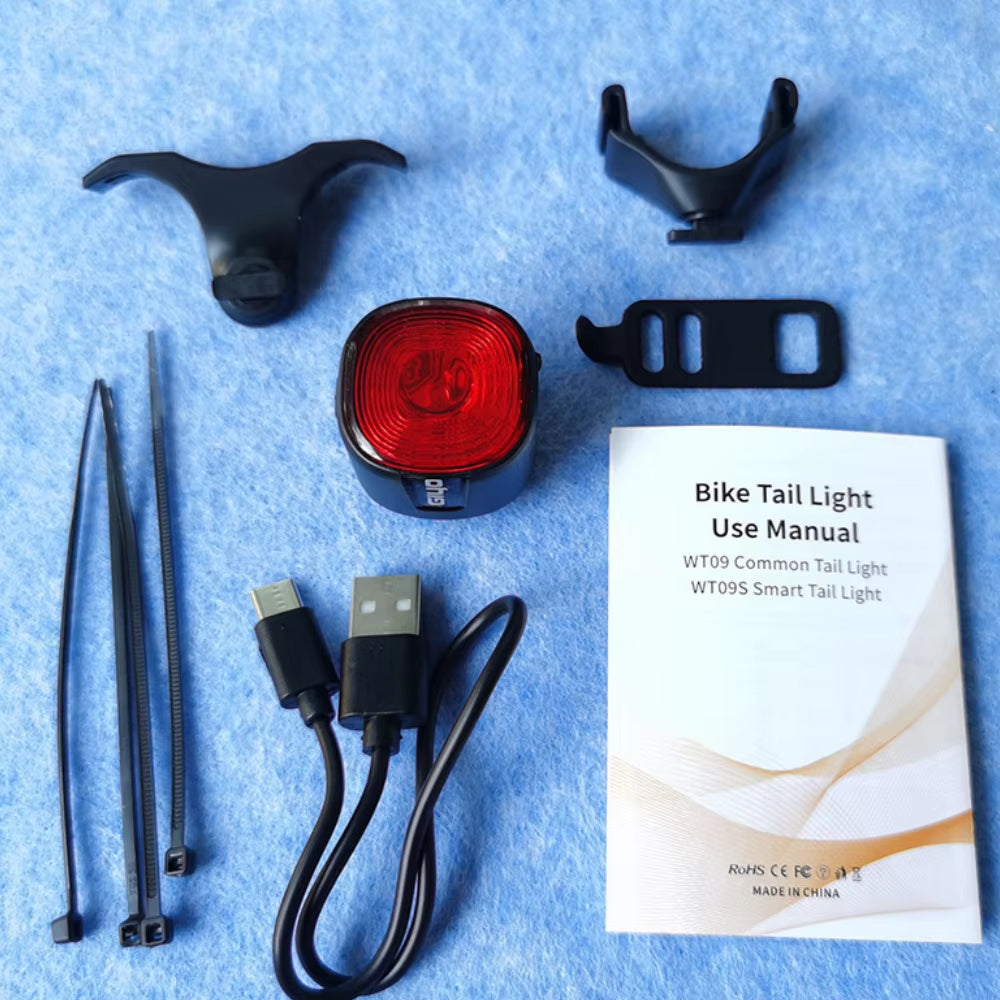 Cycling Taillights Smart/Normal Light MTB Road Bicycle Ip66 Waterproof Night Safety Tail Lights Lamp Riding Accessories