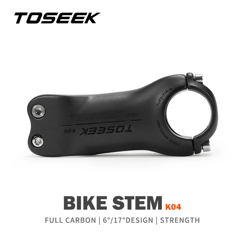 K04 Carbon Stem 6/17Degree Mountain Bike Stem 31.8Mm Handlebar Stems 70/80/90/100/110/120/130Mm Black Matt Bicycle Parts
