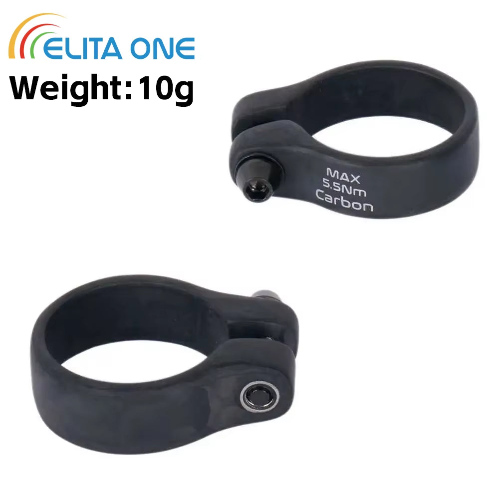 Elitaone Carbon Seat Posts Clamp 31.8/34.9Mm 9G Bicycle Seatposts Clamps Titanium Screw MTB Road Bike Parts