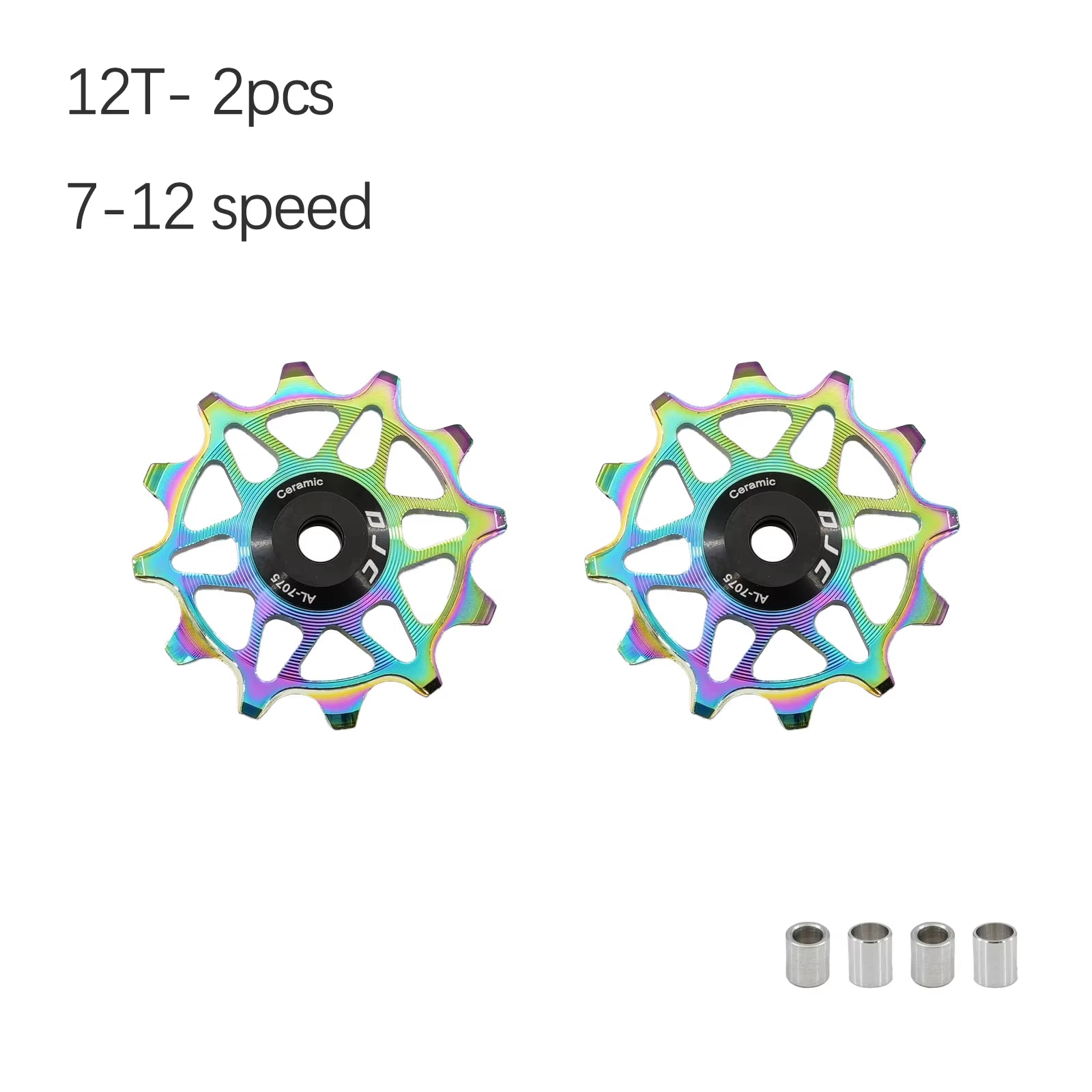 DJC Bike Pulley Wheel Ceramic Bearing Oilslick 11T 12T 13T 14T MTB Road Bike for Derailleur Mountain Road Bike Guide Wheel PL104