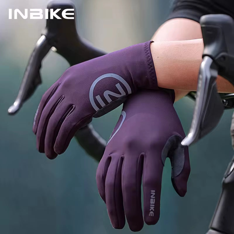 2024 Cycling Gloves Gel Padded for Men Autumn Winter Fleece Road Bike Gloves MTB Full Finger Touchscreen Bike Accessories