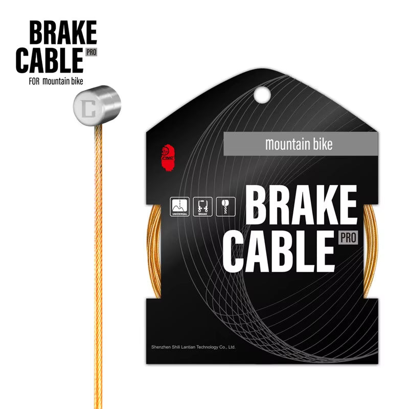 CNC Gold MTB Shift Cable Bicycle Shifter Line Wire 2100Mm Road Bike Brake Inner Cable 1700Mm 2800Mm 3500Mm 1Pcs