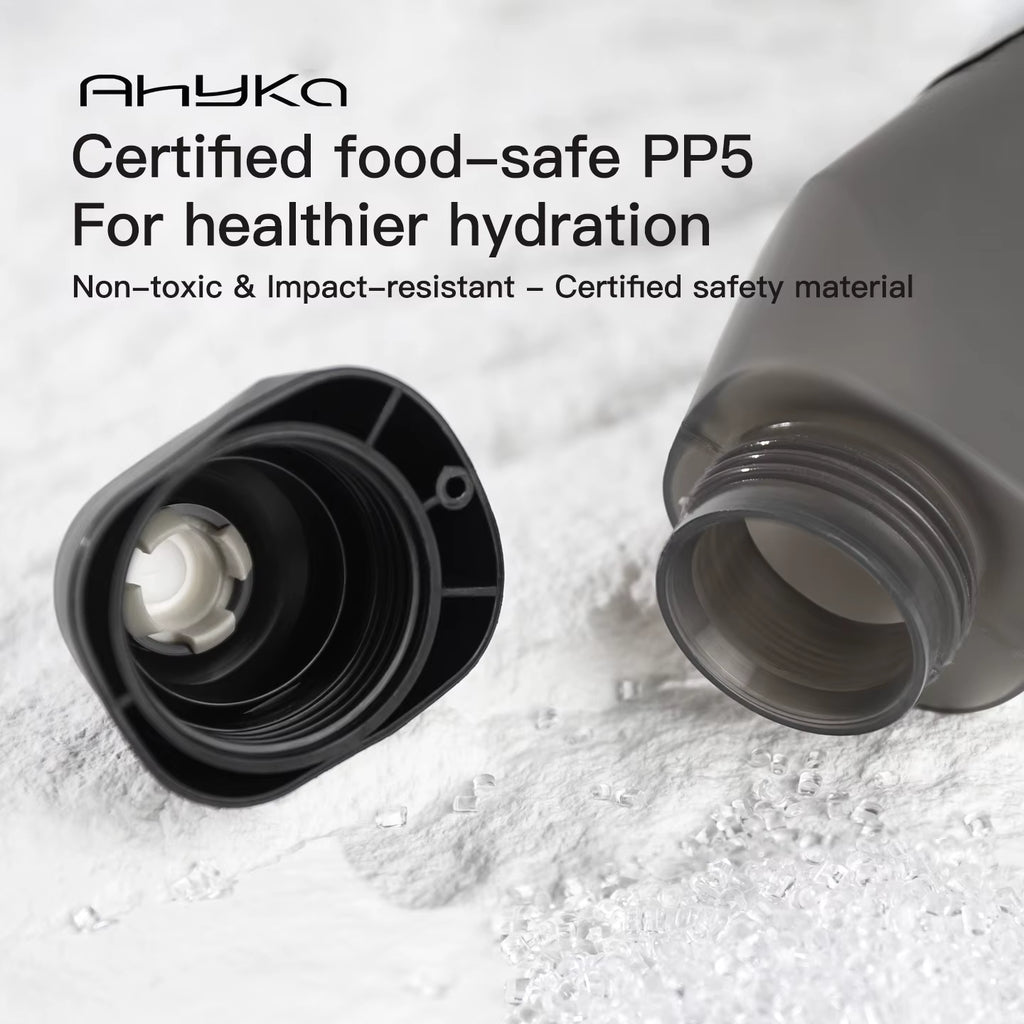 Ahyka Aerodynamic Bike Water Bottle Set 600Ml Lightweight Road Bike Cycling Water Bottle Squeeze to Drink Design