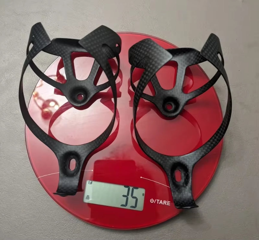 3K XXX Lightweight Bicycle Bike Cycling Carbon Bottle Cage 18G Mtb Holder Black 3K Carbon Matt