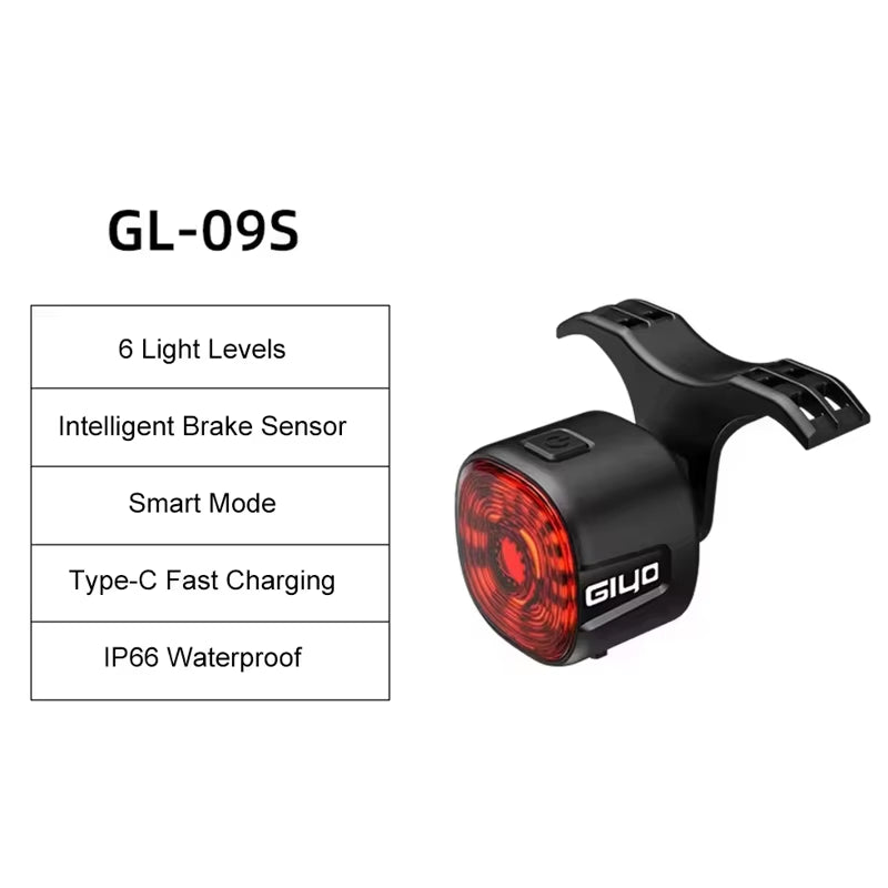 Cycling Taillights Smart/Normal Light MTB Road Bicycle Ip66 Waterproof Night Safety Tail Lights Lamp Riding Accessories