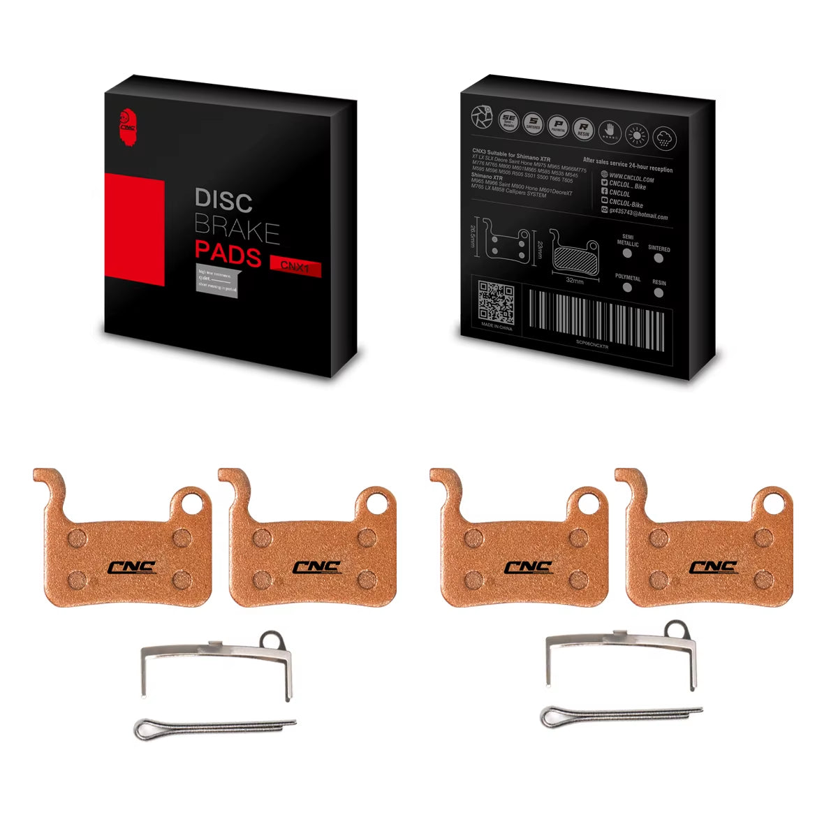 Bicycle Brake Pads for SHIMANO A01S M07 Ceramic/Resin Bike Brake Pads 2 Pairs