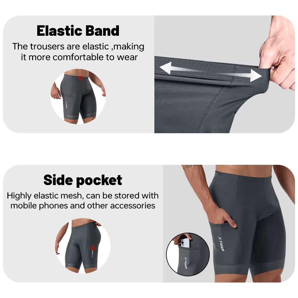 Cycling Underwear Shorts 5D Gel Cushion Breathable Anti-Slip Cycling Shorts MTB Cycling Underwear Cycling Leisure Pants