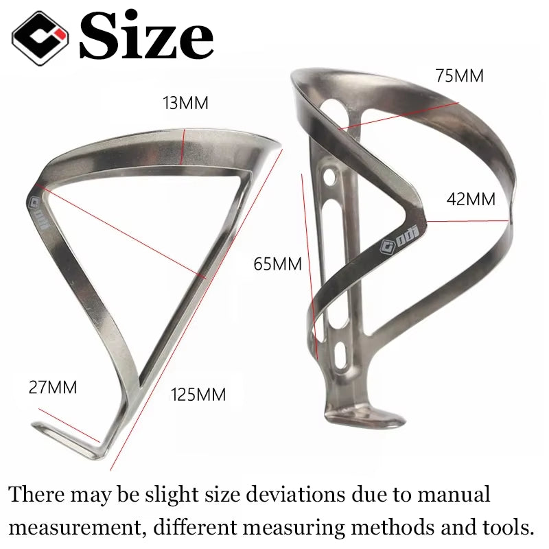 ODI Titanium Alloy Bicycle Water Bottle Cage Ultralight Mtb Drink Bottle Bracket Durable Bike Water Cup Holder Riding Equipment