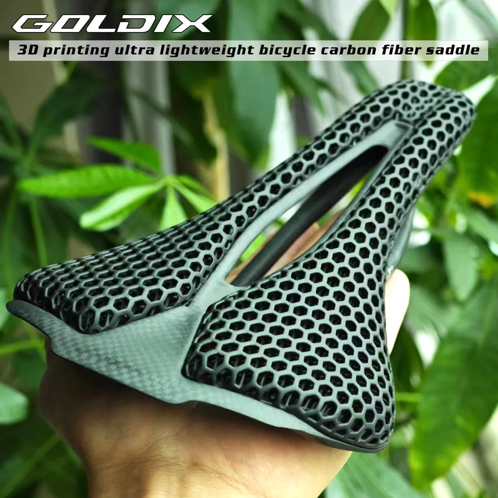 3D Printing Bicycle Carbon Saddle Ultra Light Highway MTB Racing Saddle Bicycle Cushion Bicycle Seat Accessories