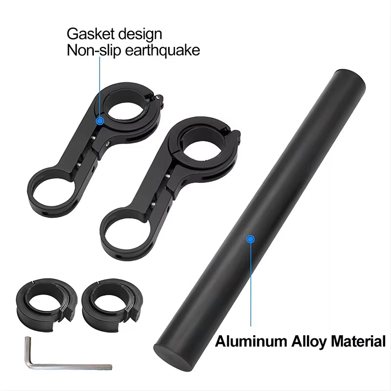 Bicycle Handlebar Extension Bracket, Extension Frame, Carbon Tube, Double Frame, Riding Clip, 20Cm