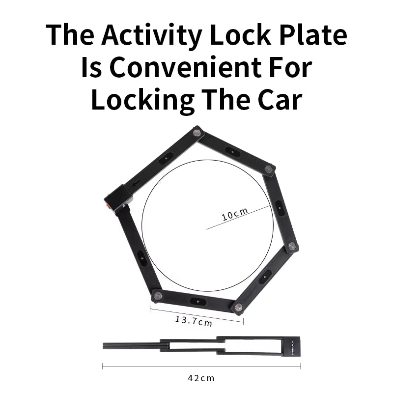 Anti-Theft Bike Lock Durable High Strength Road Bicycle Stainless Steel Portable Electric Bike Lock Bike Accessories