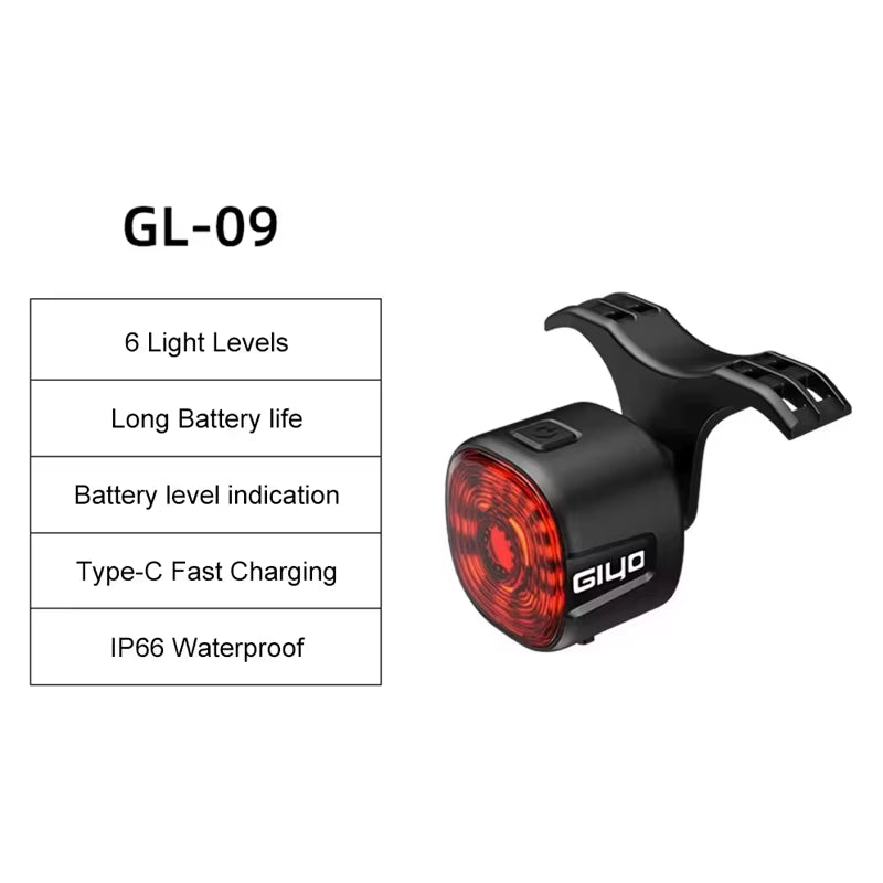 Cycling Taillights Smart/Normal Light MTB Road Bicycle Ip66 Waterproof Night Safety Tail Lights Lamp Riding Accessories