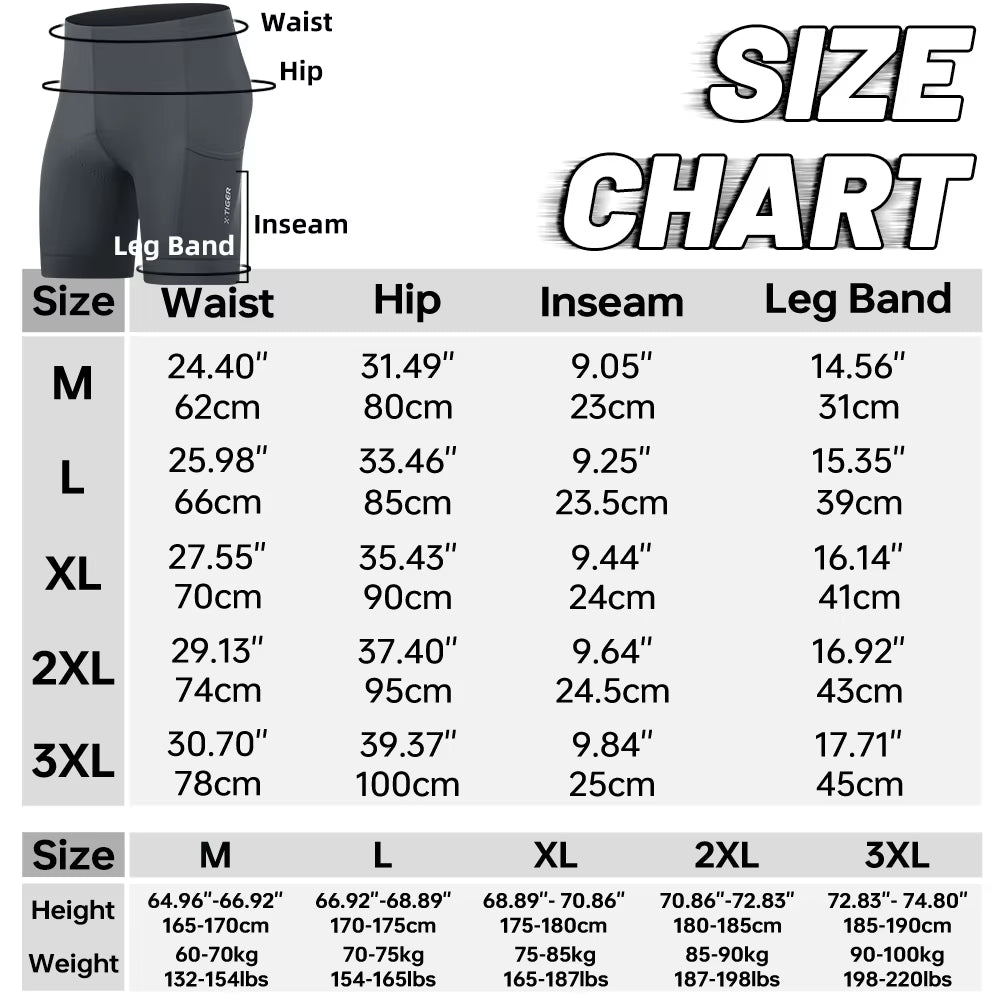 Cycling Underwear Shorts 5D Gel Cushion Breathable Anti-Slip Cycling Shorts MTB Cycling Underwear Cycling Leisure Pants