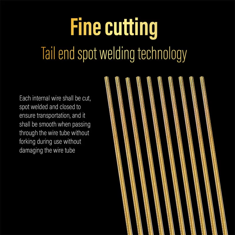 CNC Gold MTB Shift Cable Bicycle Shifter Line Wire 2100Mm Road Bike Brake Inner Cable 1700Mm 2800Mm 3500Mm 1Pcs