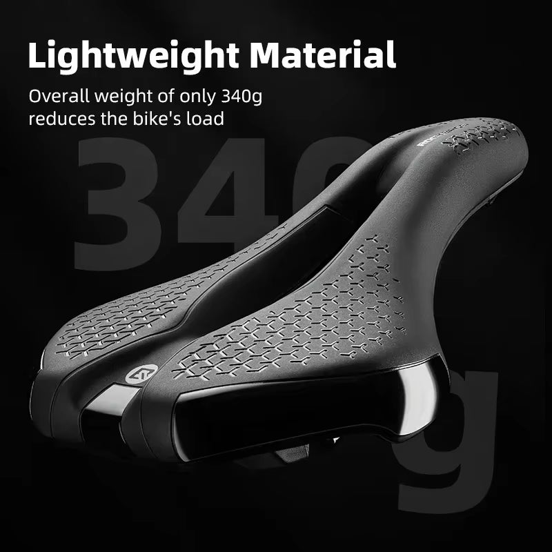 Mountain Road Bike Saddle Breathable Shockproof Cycling Seat PU Non-Slip Leather Racing Speed Bicycle Accessories