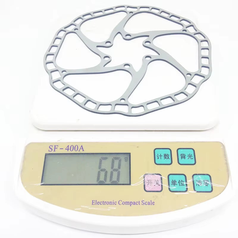 68G/Pc Ultra-Light Bicycle Hydraulic Disc Brake Rotors MTB Bike Road Racing Bike Brake Disc Rotor 140Mm / 160Mm 44Mm 6 Bolts