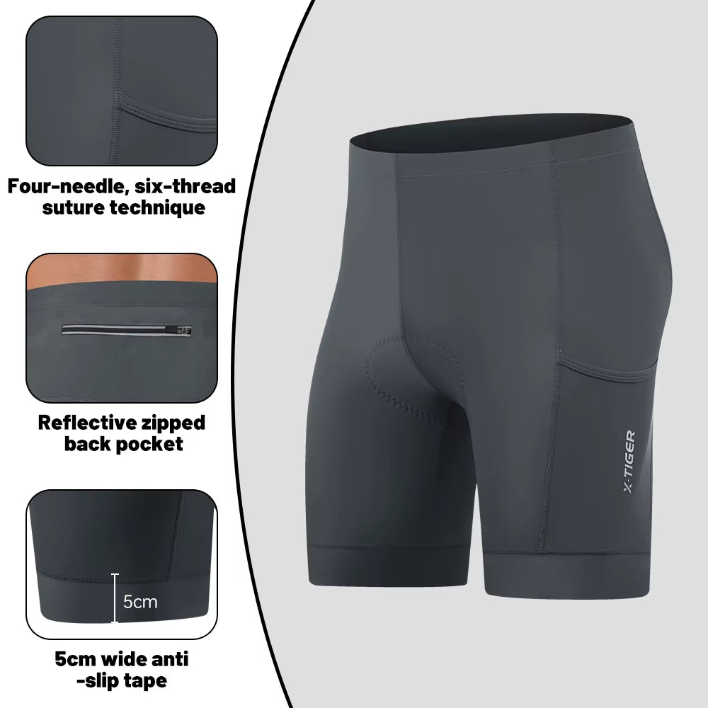 Cycling Underwear Shorts 5D Gel Cushion Breathable Anti-Slip Cycling Shorts MTB Cycling Underwear Cycling Leisure Pants