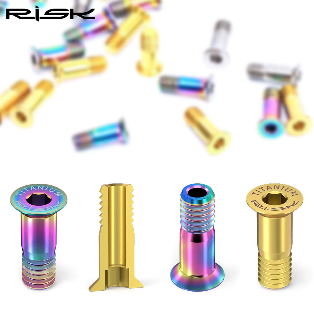 2Pcs M5*14.2Mm Bike Rear Derailleur Jockey Wheel Screws Titanium Bolts MTB Road Pulley Guide Wheel Fixed Bolts Accessories