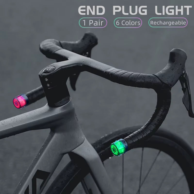 ESLNF Bicycle Rear Light Road Bike Handlebar Light Tail Light LED Charging Waterproof Cycling Taillight Bicycle Accessories