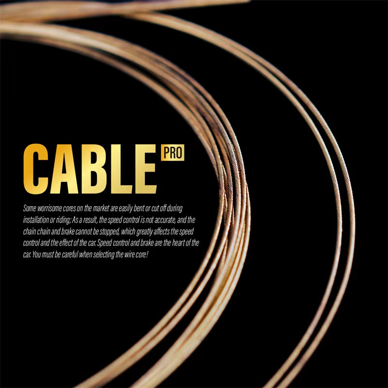 CNC Gold MTB Shift Cable Bicycle Shifter Line Wire 2100Mm Road Bike Brake Inner Cable 1700Mm 2800Mm 3500Mm 1Pcs