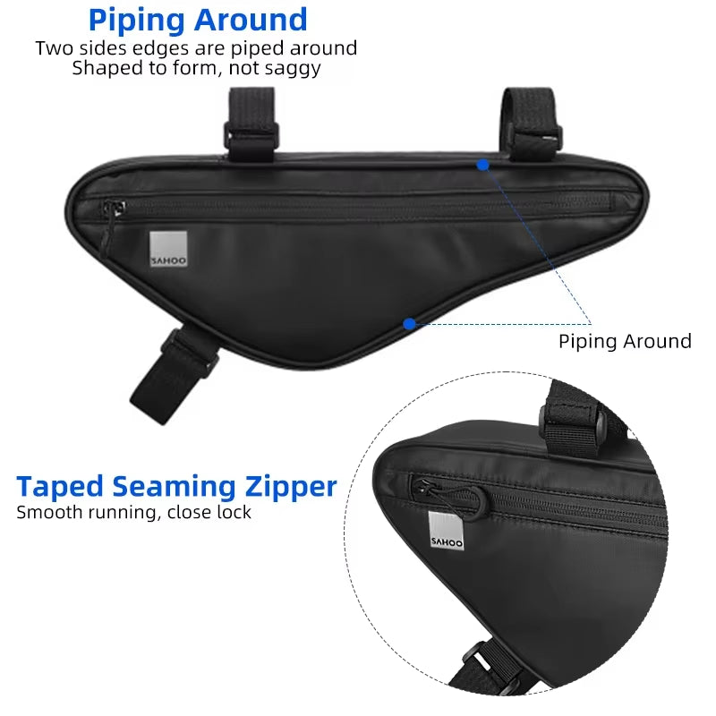 Bicycle Frame Triangle Bag MTB Road Cross Rail Beam Corner Pannier Cycling Storage Pouch 122057