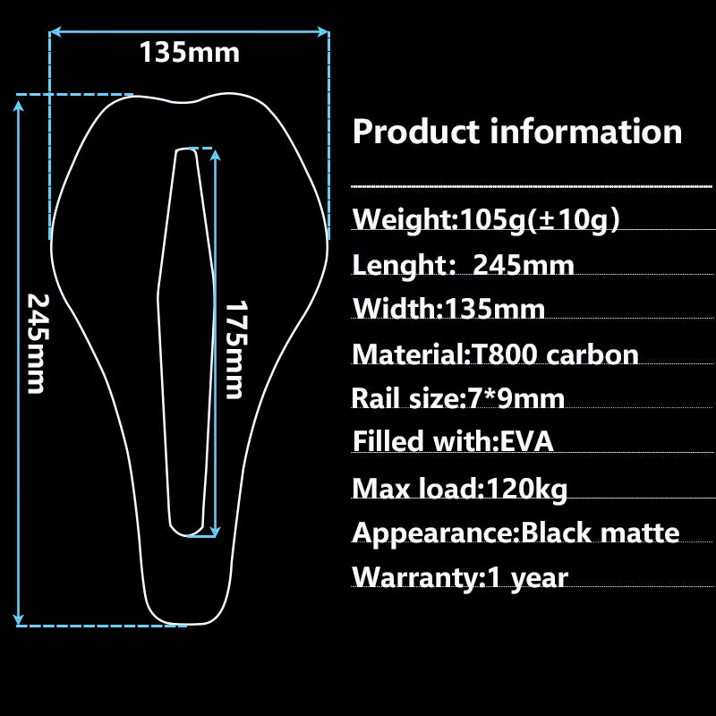 Riding Trail Saddle Carbon Saddle Hollow Comfortable Breathable Road Bike Saddle MTB Bicycle Seat Cycling Saddles