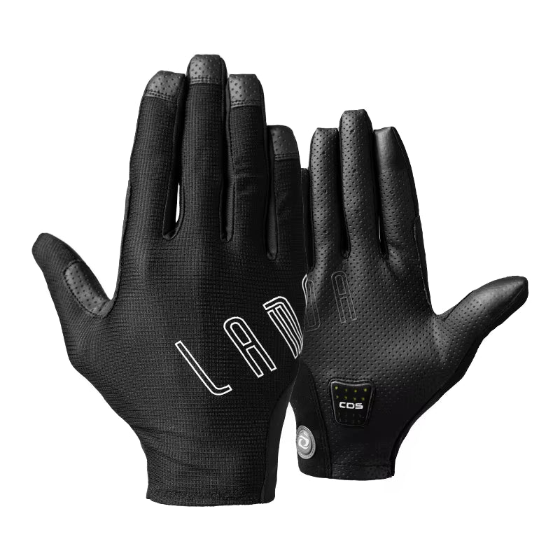 Men'S Cycling 5-15℃ Gloves Two-Finger Touchscreen Riding Thermal Winter Road Mountain Bike Full Finger Glove Accessories