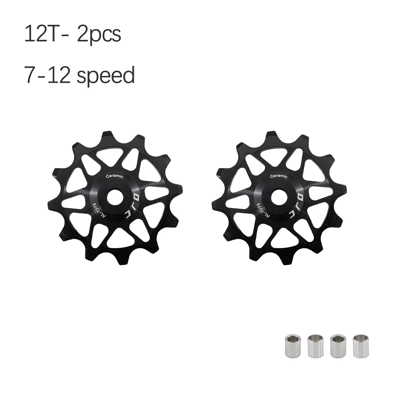 DJC Bike Pulley Wheel Ceramic Bearing Oilslick 11T 12T 13T 14T MTB Road Bike for Derailleur Mountain Road Bike Guide Wheel PL104