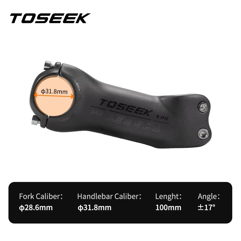 K04 Carbon Stem 6/17Degree Mountain Bike Stem 31.8Mm Handlebar Stems 70/80/90/100/110/120/130Mm Black Matt Bicycle Parts