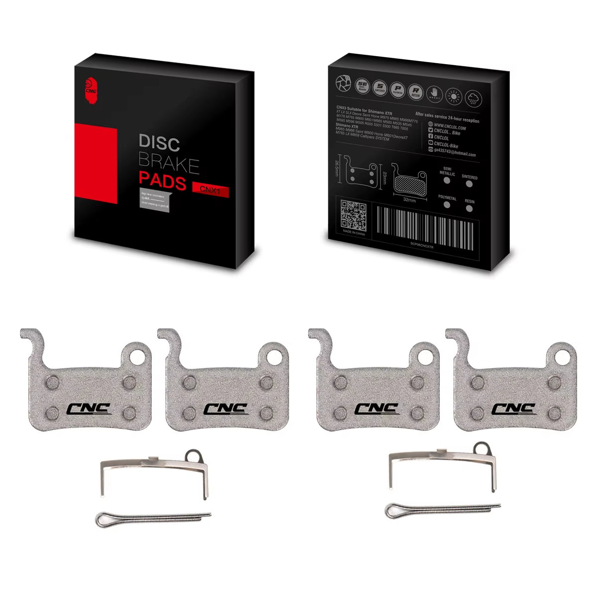 Bicycle Brake Pads for SHIMANO A01S M07 Ceramic/Resin Bike Brake Pads 2 Pairs