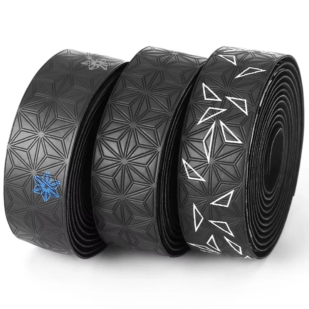 1 Pair Anti-Slip Road Bike Handlebar Tape PU Shock Handle Bar Tape W/ Bar End Plugs Bicycle PU Anti-Vibration Wrap Tape Bartape