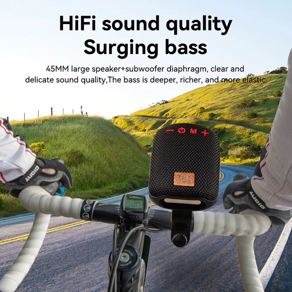 Outdoor Bicycle Bluetooth Speaker Portable Wireless Sound Box Rechargeable Handlebar Speaker Waterproof Bluetooth Speaker TG392
