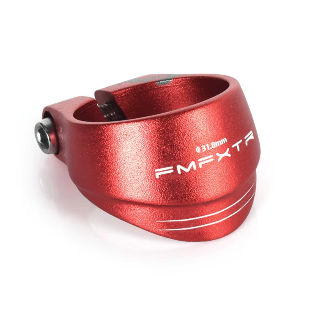 31.8Mm/34.9Mm Bicycle Seatpost Clamp Black Red Cycling Accessories Seat Tube Clamp Aluminum Alloy Fixing Bike Saddle Seat Clip