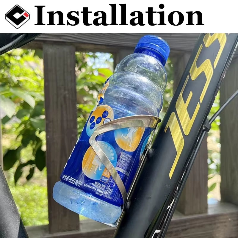 ODI Titanium Alloy Bicycle Water Bottle Cage Ultralight Mtb Drink Bottle Bracket Durable Bike Water Cup Holder Riding Equipment