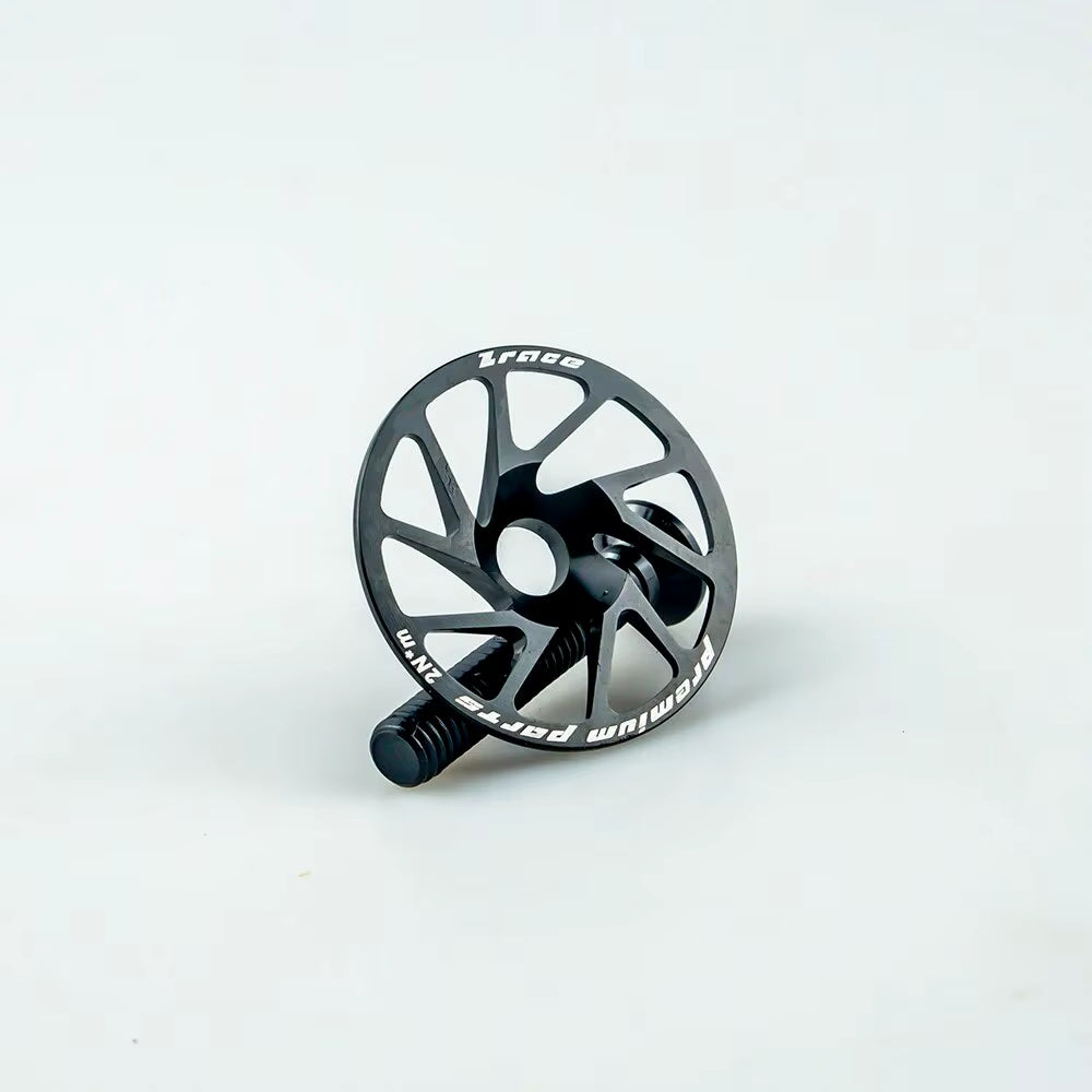 4G Extremely Lightweight Bicycle Stem / Headset Top Cap with Screw Headset Cover,Titanium Alloy Screw, Extremely Light