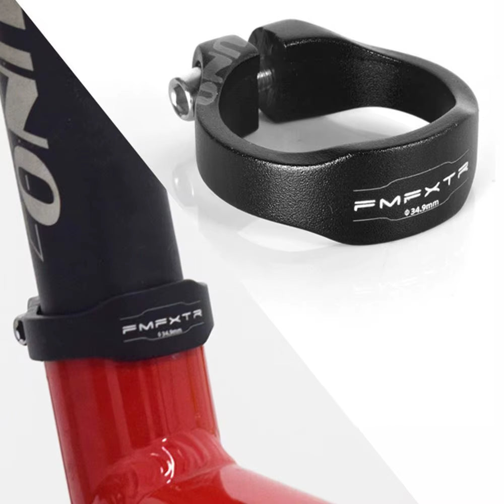 31.8Mm/34.9Mm Bicycle Seatpost Clamp Black Red Cycling Accessories Seat Tube Clamp Aluminum Alloy Fixing Bike Saddle Seat Clip