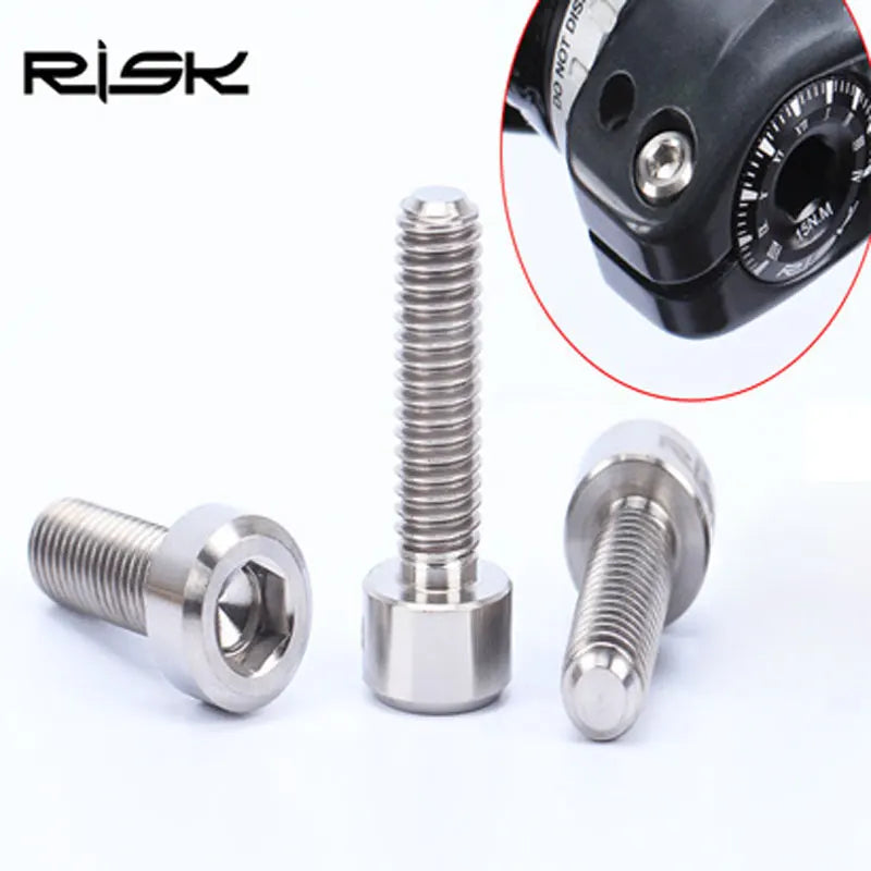 4Pcs/Lot Titanium Alloy M6*20Mm MTB Bicycle Crank Bolts Allen Head Mountain Road Bike Cycling Crankset Screws M6 X 20Mm