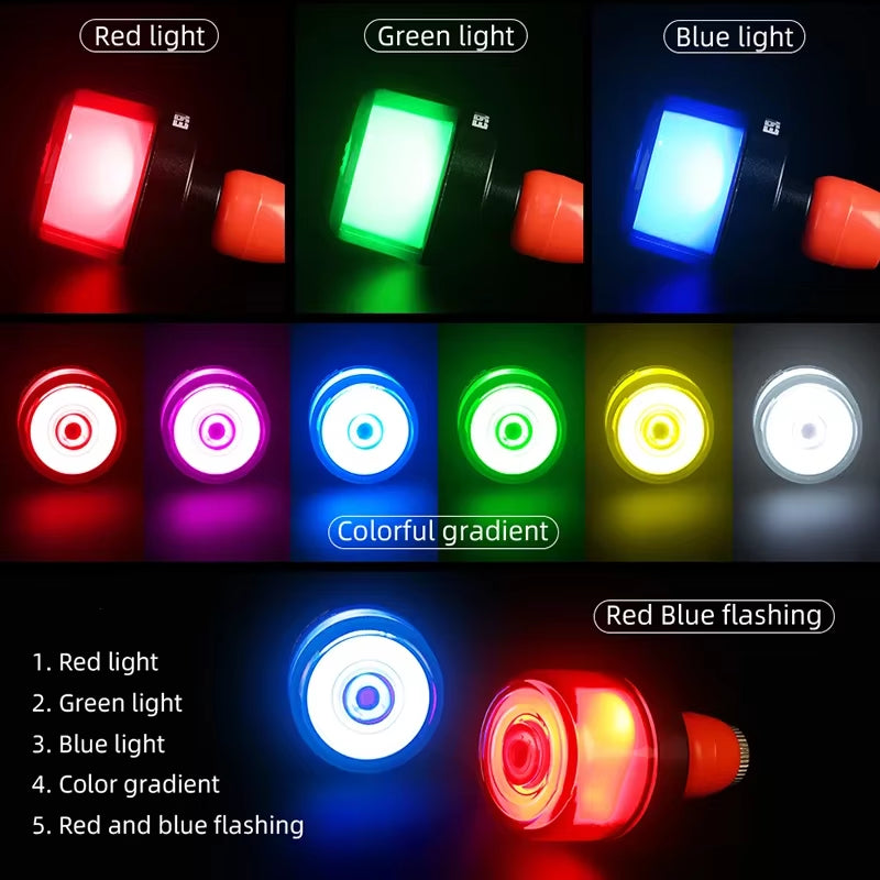 ESLNF Bicycle Rear Light Road Bike Handlebar Light Tail Light LED Charging Waterproof Cycling Taillight Bicycle Accessories