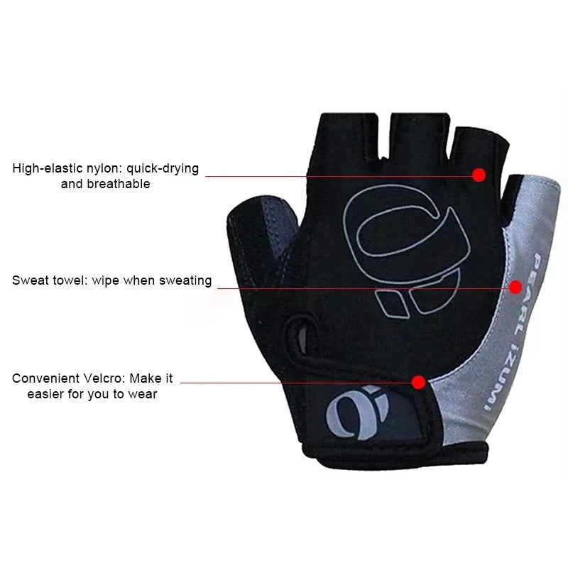 Cycling Gloves Half Finger Gel Anti-Slip Anti-Sweat Road Bike Gloves for Men Mtb Gloves Half Finger Gel Cycling Equipment