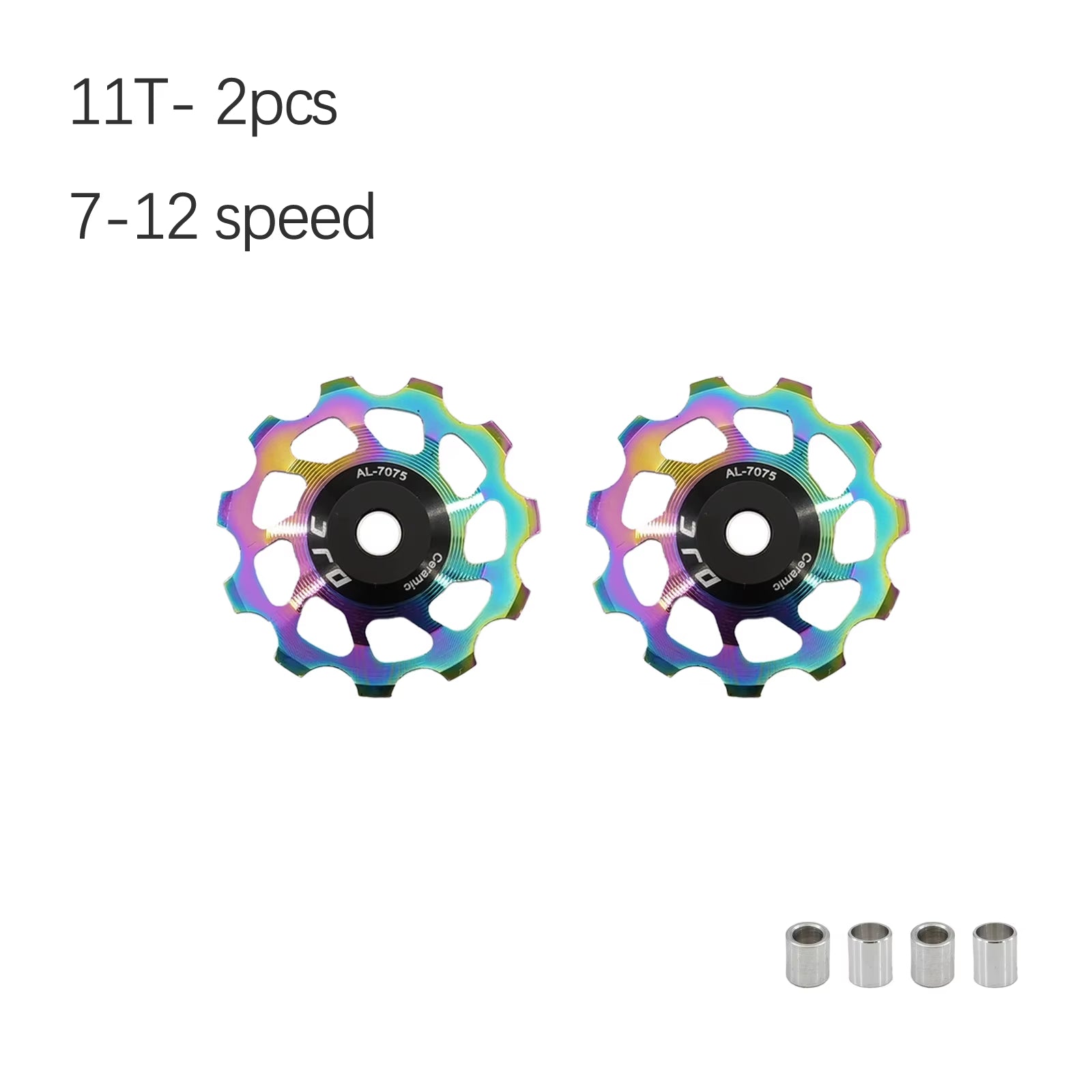 DJC Bike Pulley Wheel Ceramic Bearing Oilslick 11T 12T 13T 14T MTB Road Bike for Derailleur Mountain Road Bike Guide Wheel PL104